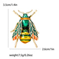 Alloy Enamel Bee Brooch Pin For Suits And Shirts view 6