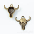 Zinc Alloy Bull Head Charm Pendant No.463941 for DIY Necklace Bracelet Jewelry Making view 2