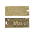 Zinc Alloy Dollar Sign Charm Pendant for DIY Necklace Bracelet Jewelry Making view 2