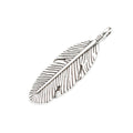 Zinc Alloy Feather Leaf Charm Pendant No.107448 for DIY Necklace Bracelet Jewelry Making view 2