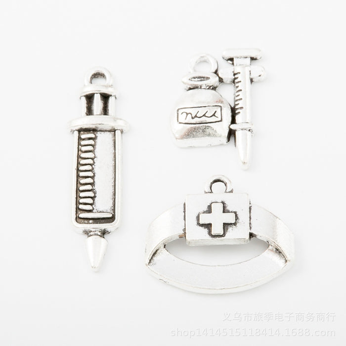 Gold Zinc Alloy Medical Supplies Charm Pendant No.937496 for DIY Necklace Bracelet Jewelry Making