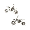 Antique Silver Zinc Alloy Motorcycle Charm Pendant No.449569 for DIY Necklace Bracelet Jewelry Making view 2