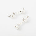 Antique Silver Zinc Alloy Barbell Charm Pendant for DIY Necklace Bracelet Jewelry Making view 1