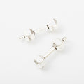 Antique Silver Zinc Alloy Barbell Charm Pendant for DIY Necklace Bracelet Jewelry Making view 2
