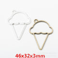 Zinc Alloy Ice Cream Charm Pendant No.629213 for DIY Necklace Bracelet Jewelry Making view 1