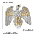 Alloy Rhinestone Eagle Brooch For Coats Cardigans And Formal Wear view 5