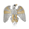 Alloy Rhinestone Eagle Brooch For Coats Cardigans And Formal Wear view 1