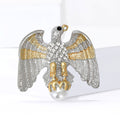 Alloy Rhinestone Eagle Brooch For Coats Cardigans And Formal Wear view 2