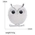 Electroplated Alloy Pearl Owl Brooch For Cute Garment Decoration view 6