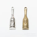 Zinc Alloy Wine Bottle Charm Pendant No.845679 for DIY Necklace Bracelet Jewelry Making view 1