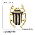Metal Alloy Enamel Rhinestone Beetle Brooch Pin For Clothing view 5
