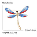 Alloy Enamel Dragonfly Brooch For Elegant Women's Apparel Accessories view 5