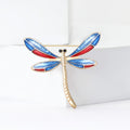 Alloy Enamel Dragonfly Brooch For Elegant Women's Apparel Accessories view 4