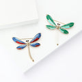 Alloy Enamel Dragonfly Brooch For Elegant Women's Apparel Accessories view 2