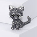 Alloy Cute Cat Brooch For Versatile Clothing Decoration view 2