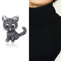 Alloy Cute Cat Brooch For Versatile Clothing Decoration view 3