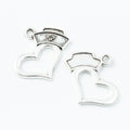 Zinc Alloy Nurse Cap Heart Charm Pendant for DIY Necklace Bracelet Jewelry Making view 2