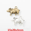 Zinc Alloy Pig Charm Pendant No.999040 for DIY Necklace Bracelet Jewelry Making view 1
