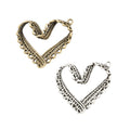 Zinc Alloy Hollow Heart Charm Pendant for DIY Necklace Bracelet Jewelry Making view 4
