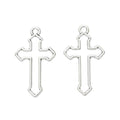 Zinc Alloy Cross Charm Pendant No.691104 for DIY Necklace Bracelet Jewelry Making view 2
