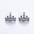 Zinc Alloy Crown Charm Pendant No.306302 for DIY Necklace Bracelet Jewelry Making view 3