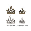 Zinc Alloy Crown Charm Pendant No.306302 for DIY Necklace Bracelet Jewelry Making view 1