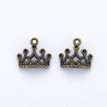 Zinc Alloy Crown Charm Pendant No.306302 for DIY Necklace Bracelet Jewelry Making view 2