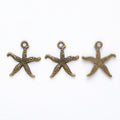Zinc Alloy Starfish Charm Pendant No.482007 for DIY Necklace Bracelet Jewelry Making view 2