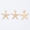 Zinc Alloy Starfish Charm Pendant No.482007 for DIY Necklace Bracelet Jewelry Making view 4