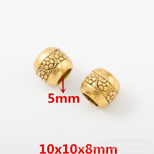 Vintage Zinc Alloy Mixed Large Hole Beads For European Bracelet Necklace DIY Jewelry