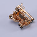 Alloy Enamel Panda Bamboo Brooch Cute Animal Clothing Lapel Pin view 3