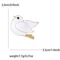 Alloy Enamel Dove Brooch Pin For Sweaters And Coats view 4