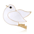 Alloy Enamel Dove Brooch Pin For Sweaters And Coats view 5