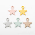 Gold Zinc Alloy Star Charm Pendant for DIY Necklace Bracelet Jewelry Making view 2