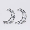 Zinc Alloy Moon Charm Pendant No.094450 for DIY Necklace Bracelet Jewelry Making view 3