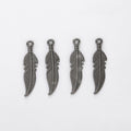 Zinc Alloy Feather Leaf Charm Pendant No.498497 for DIY Necklace Bracelet Jewelry Making view 4