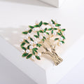 Alloy Zircon Tree Brooch For Suits And Garment Accessories view 2