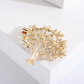 Alloy Zircon Tree Brooch For Suits And Garment Accessories view 3