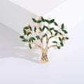 Alloy Zircon Tree Brooch For Suits And Garment Accessories view 1