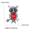 Alloy Owl Brooch For Trendy Animal Clothing Accessories view 5