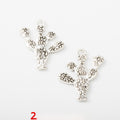 Antique Silver Zinc Alloy Cactus Charm Pendant for DIY Necklace Bracelet Jewelry Making view 1