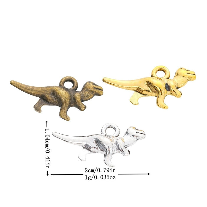 Zinc Alloy Dinosaur Charm Pendant No.290113 for DIY Necklace Bracelet Jewelry Making