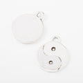 Antique Silver Zinc Alloy Tai Chi Bagua Charm Pendant for DIY Necklace Bracelet Jewelry Making view 2