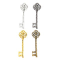 Vintage Ornate Key Charm in 4 Finishes for DIY Jewelry Making view 5