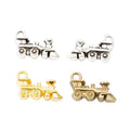 Steam Train-Shaped Metal Charm Pendants in 3 Finishes view 5