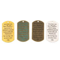 Dad Appreciation Quote Tag Pendant Charm in Four Finishes view 5