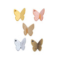 Double Sided Butterfly Metal Beads in Five Finish Colors view 5