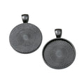 Round Pendant Bezel Tray Settings in Ten Metal Finishes view 5