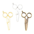 Scissors Metal Charm 3 Finish Options Craft Supply view 5