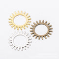 Open Gear Ring Jewelry Components in 3 Metal Finish Options view 5